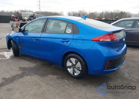 2017 Hyundai Ioniq Hybrid Blue из США, поврежденный, VIN KMHC65LC5HU031792